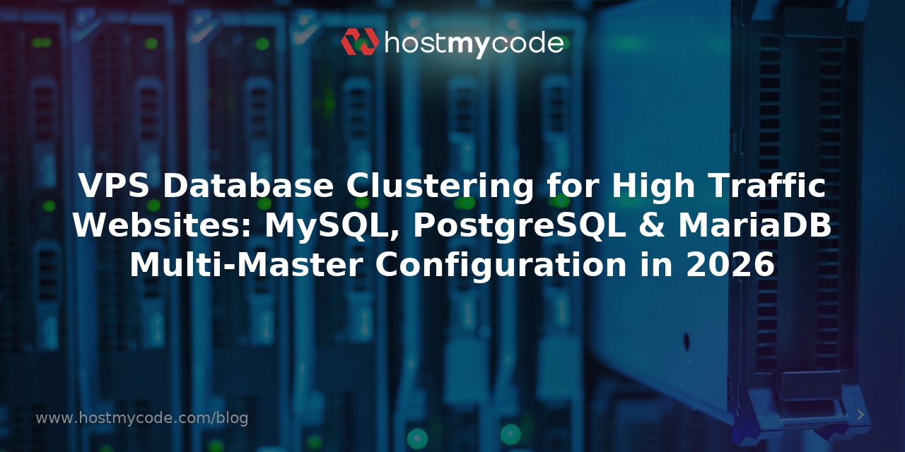 VPS Database Clustering for High Traffic Websites: MySQL, PostgreSQL & MariaDB Multi-Master Configuration in 2026