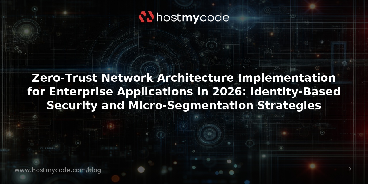 Zero-Trust Network Architecture Implementation for Enterprise Applications in 2026: Identity-Based Security and Micro-Segmentation Strategies