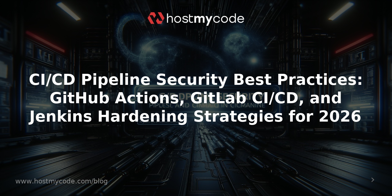 CI/CD Pipeline Security Best Practices: GitHub Actions, GitLab CI/CD, and Jenkins Hardening Strategies for 2026