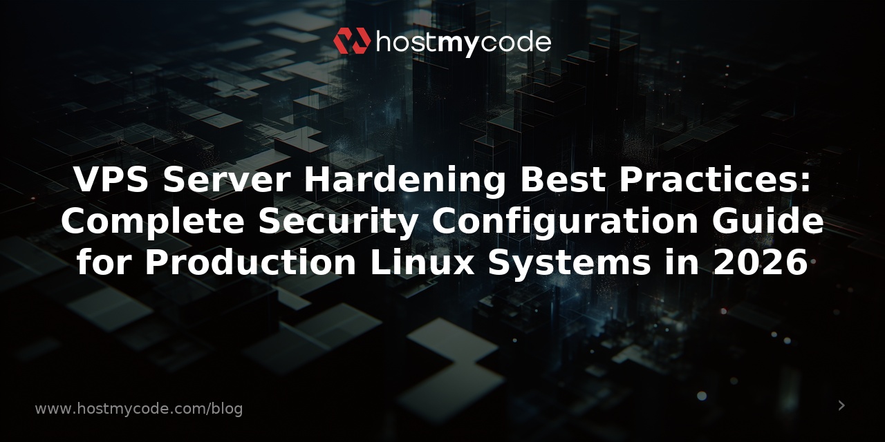VPS Server Hardening Best Practices: Complete Security Configuration Guide for Production Linux Systems in 2026