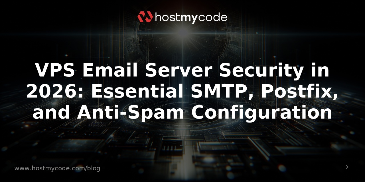 VPS Email Server Security in 2026: Essential SMTP, Postfix, and Anti-Spam Configuration