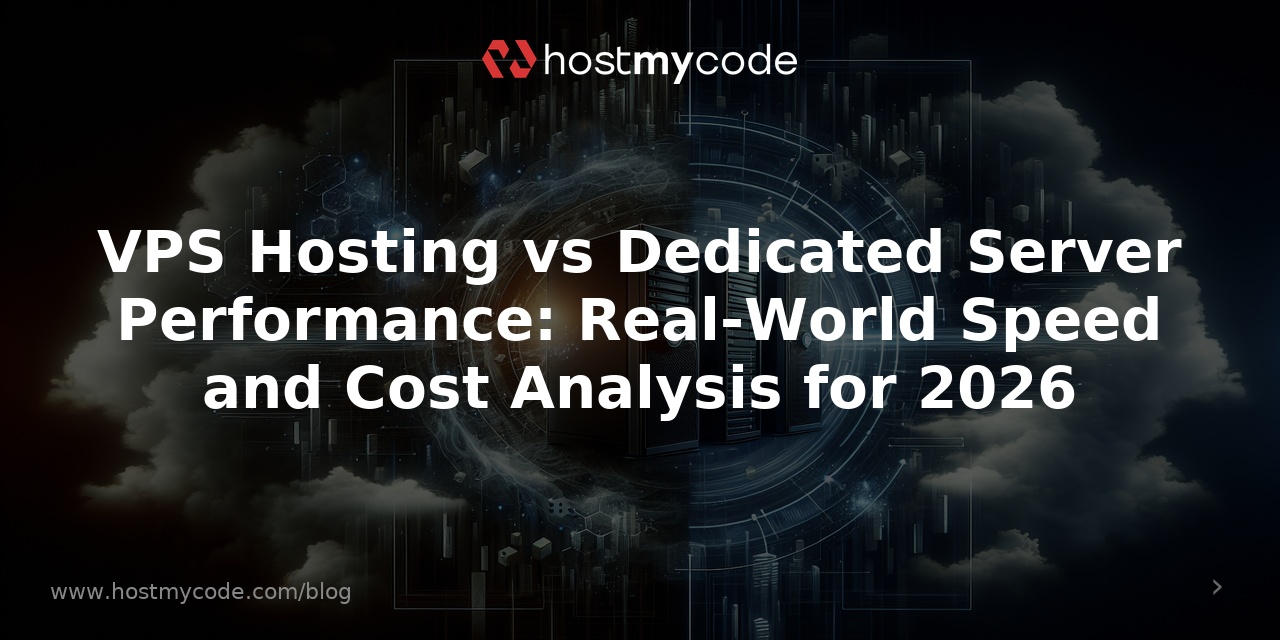VPS Hosting vs Dedicated Server Performance: Real-World Speed and Cost Analysis for 2026