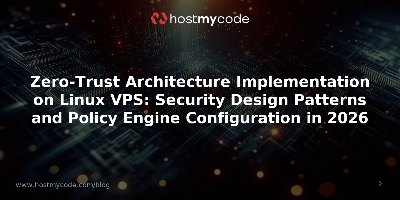 Zero-Trust Architecture Implementation on Linux VPS: Security Design Patterns and Policy Engine Configuration in 2026