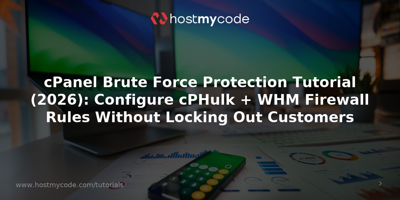 cPanel Brute Force Protection Tutorial (2026): Configure cPHulk + WHM Firewall Rules Without Locking Out Customers
