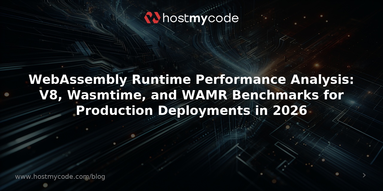 WebAssembly Runtime Performance Analysis: V8, Wasmtime, and WAMR Benchmarks for Production Deployments in 2026
