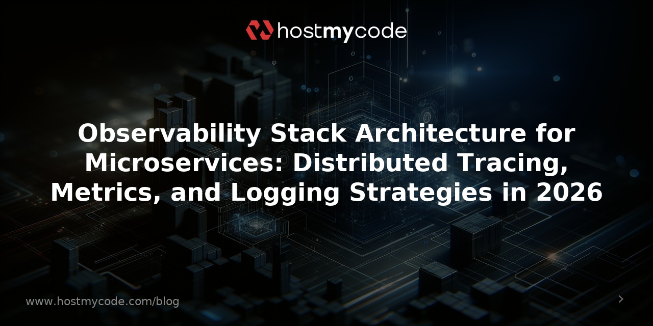 Observability Stack Architecture for Microservices: Distributed Tracing, Metrics, and Logging Strategies in 2026