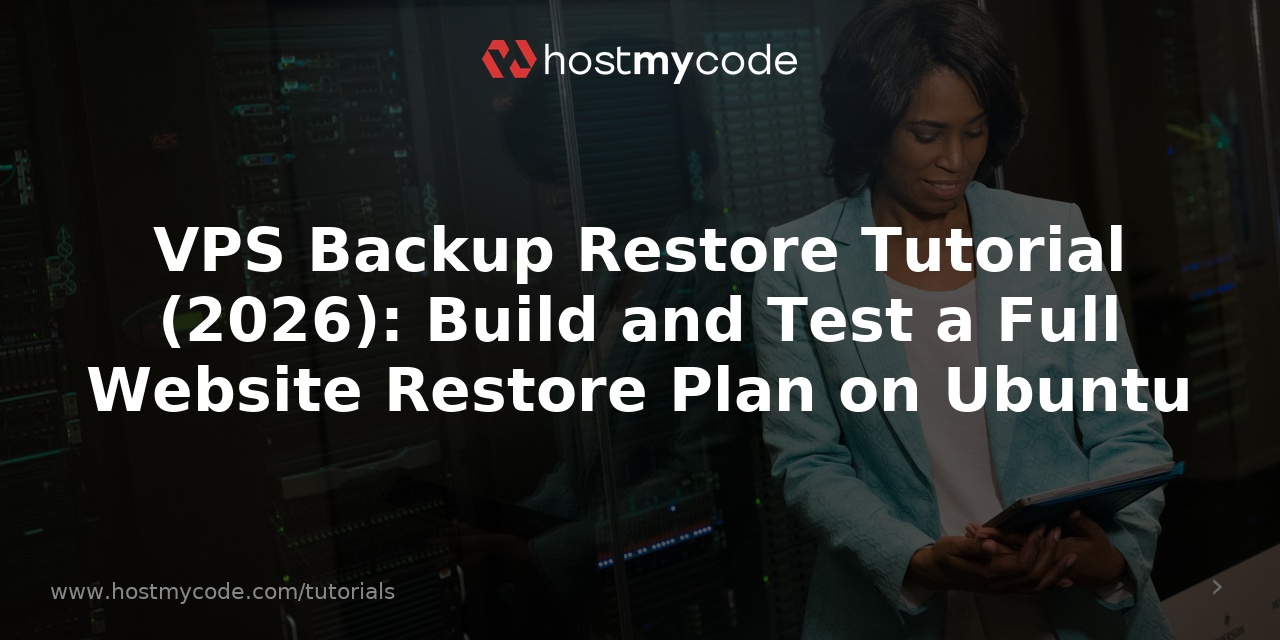 VPS Backup Restore Tutorial (2026): Build and Test a Full Website Restore Plan on Ubuntu