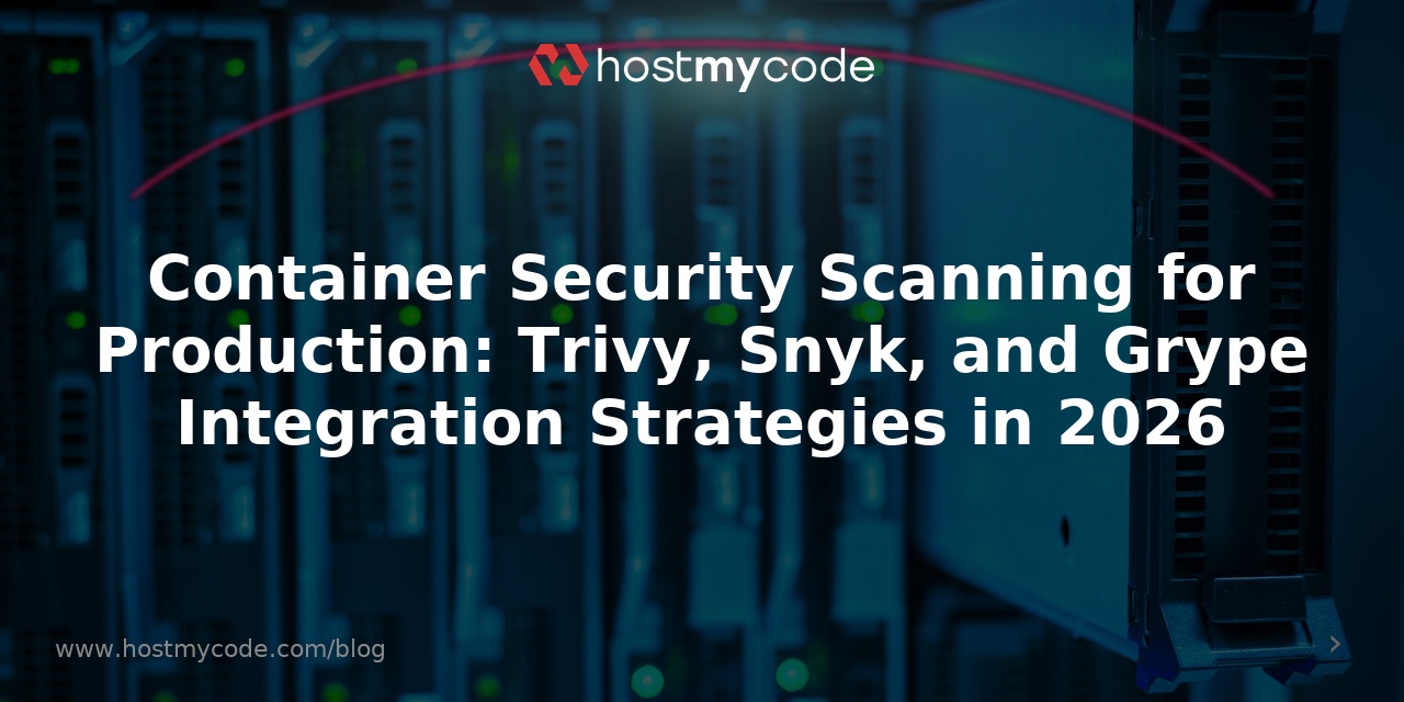 Container Security Scanning for Production: Trivy, Snyk, and Grype Integration Strategies in 2026