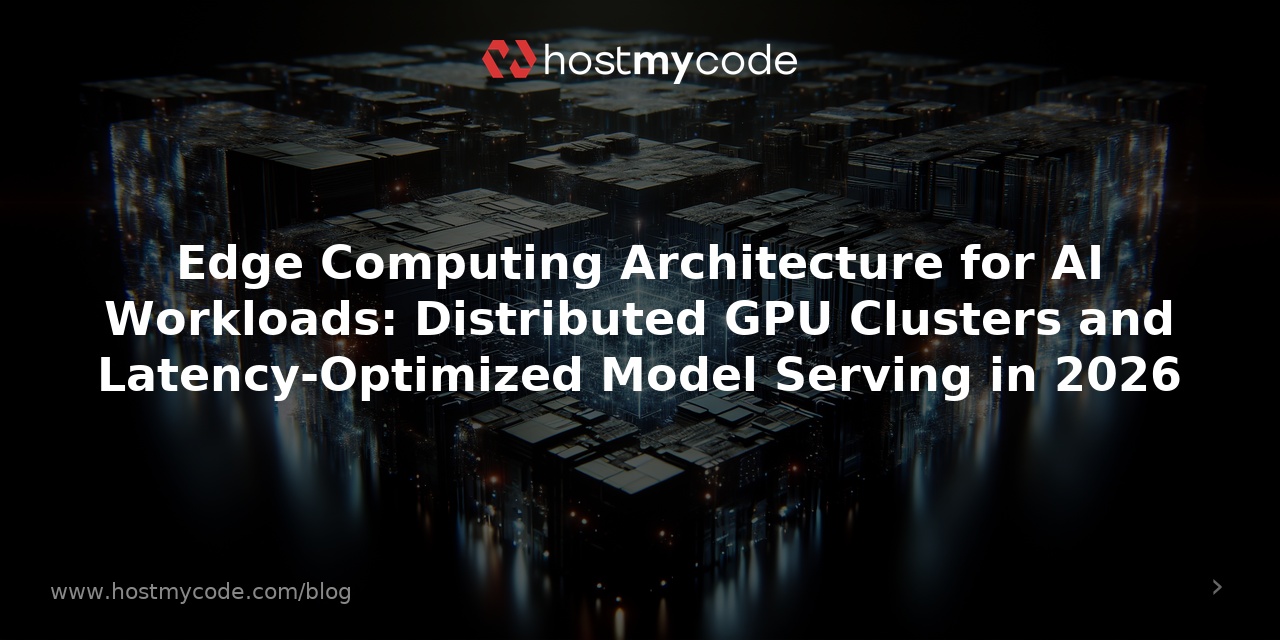 Edge Computing Architecture for AI Workloads: Distributed GPU Clusters ...
