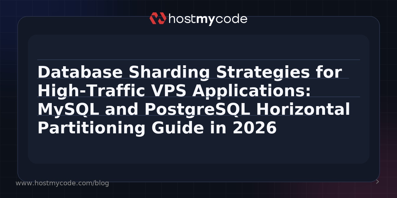 Database Sharding Strategies for High-Traffic VPS Applications: MySQL and PostgreSQL Horizontal Partitioning Guide in 2026