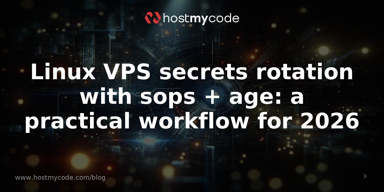 Linux VPS secrets rotation with sops + age: a practical workflow for 2026