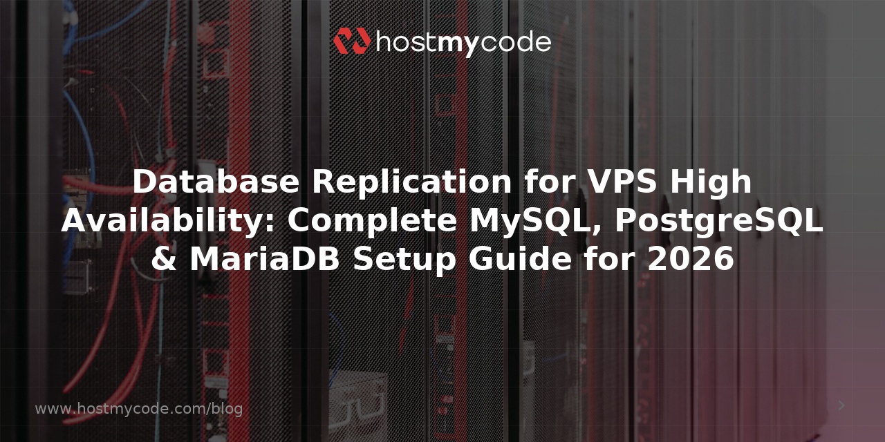 Database Replication for VPS High Availability: Complete MySQL, PostgreSQL & MariaDB Setup Guide for 2026