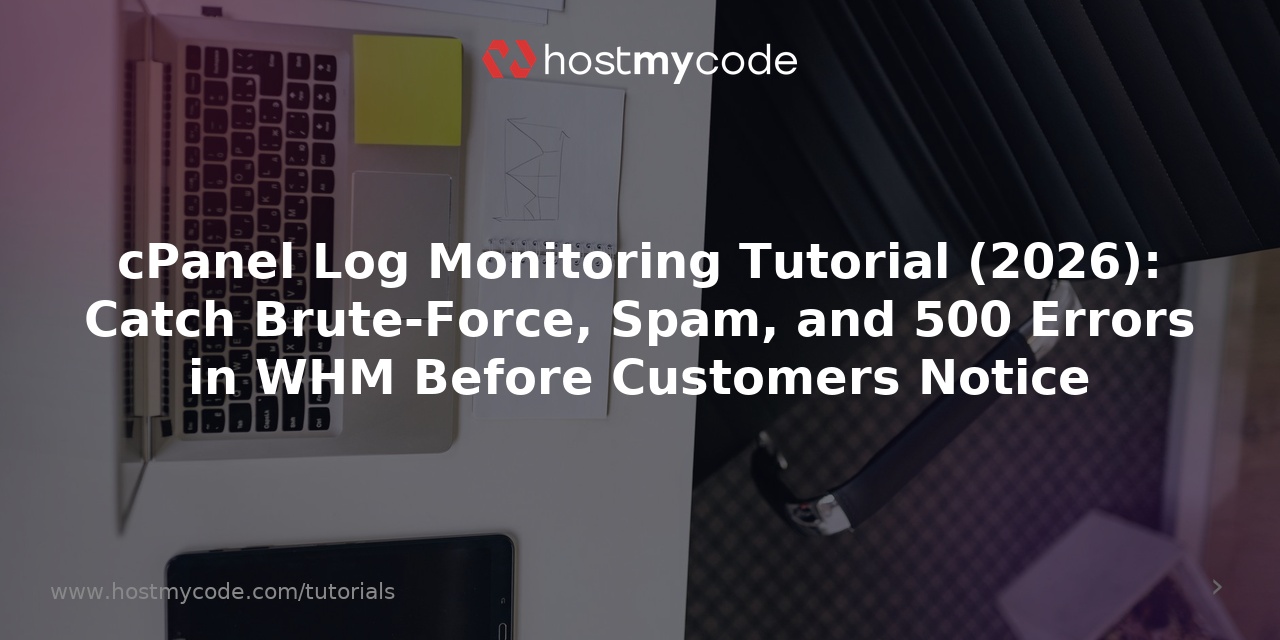 cPanel Log Monitoring Tutorial (2026): Catch Brute-Force, Spam, and 500 Errors in WHM Before Customers Notice