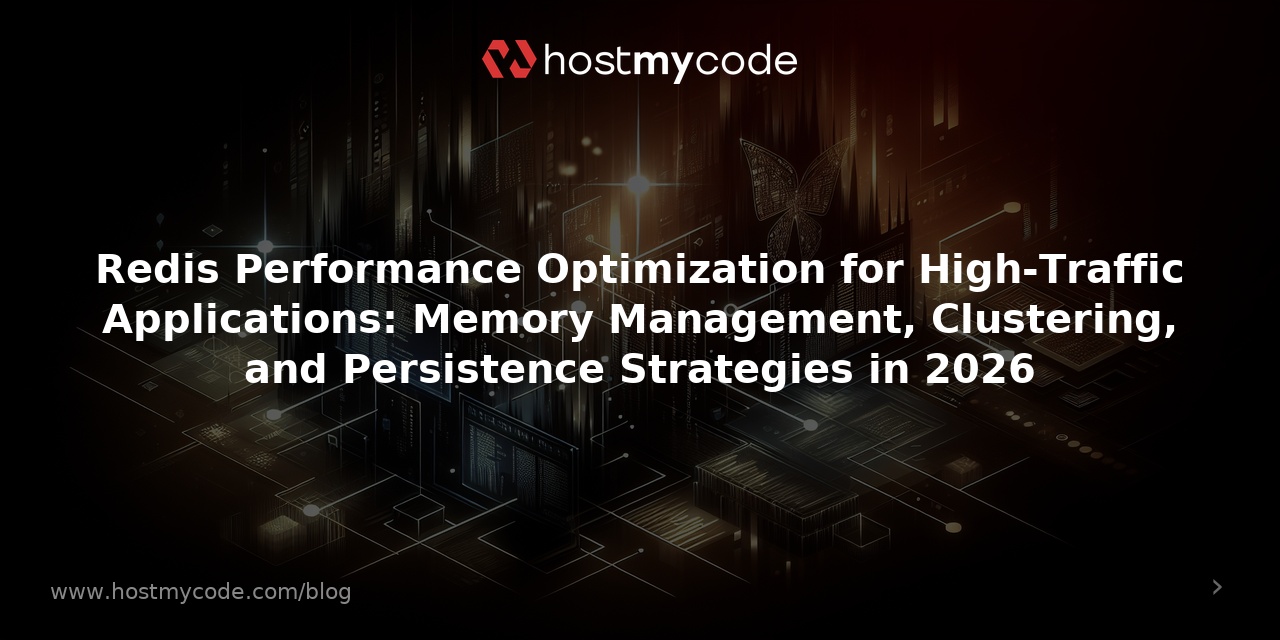 Redis Performance Optimization for High-Traffic Applications: Memory Management, Clustering, and Persistence Strategies in 2026